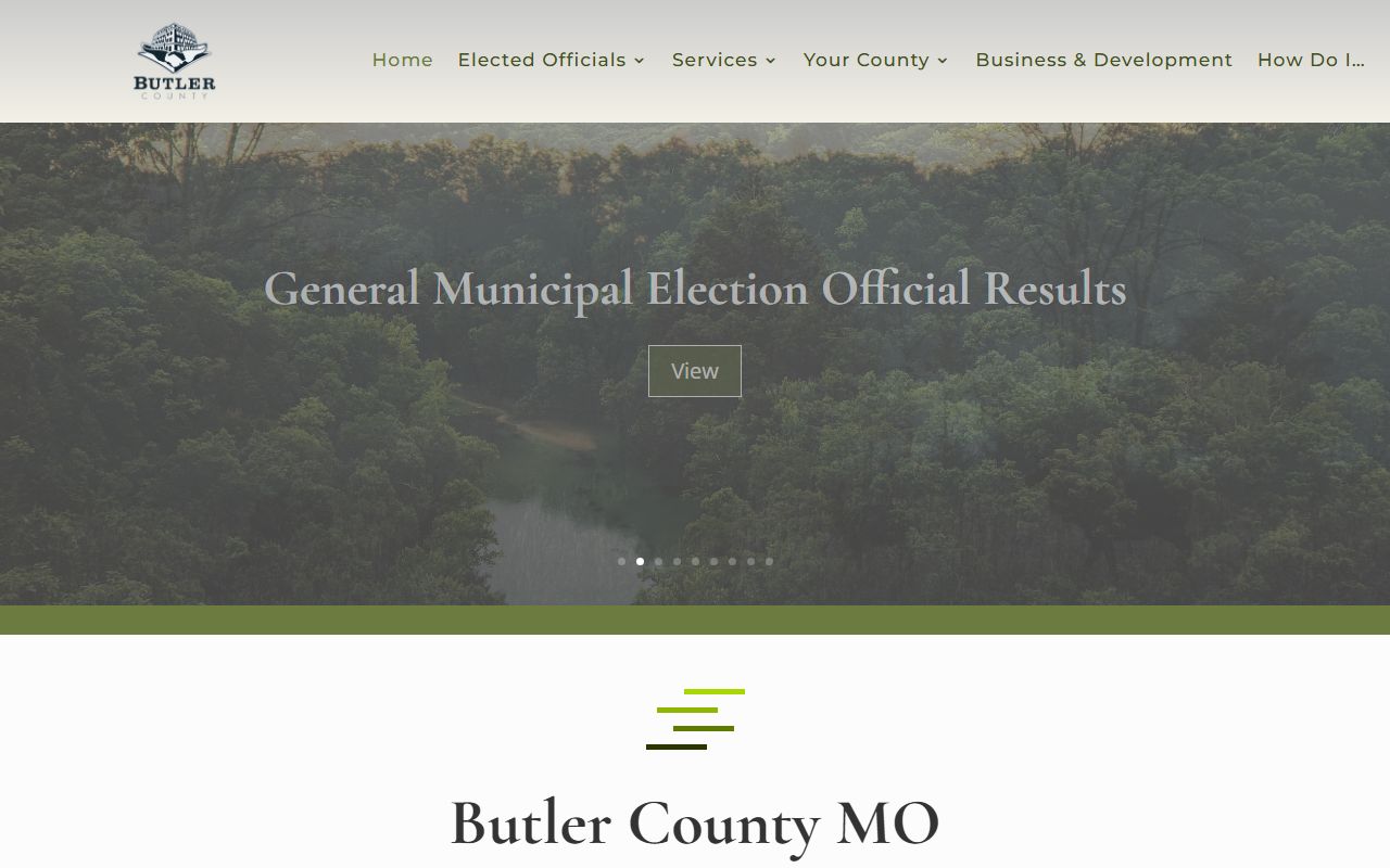 Butler County Missouri official website property tax records