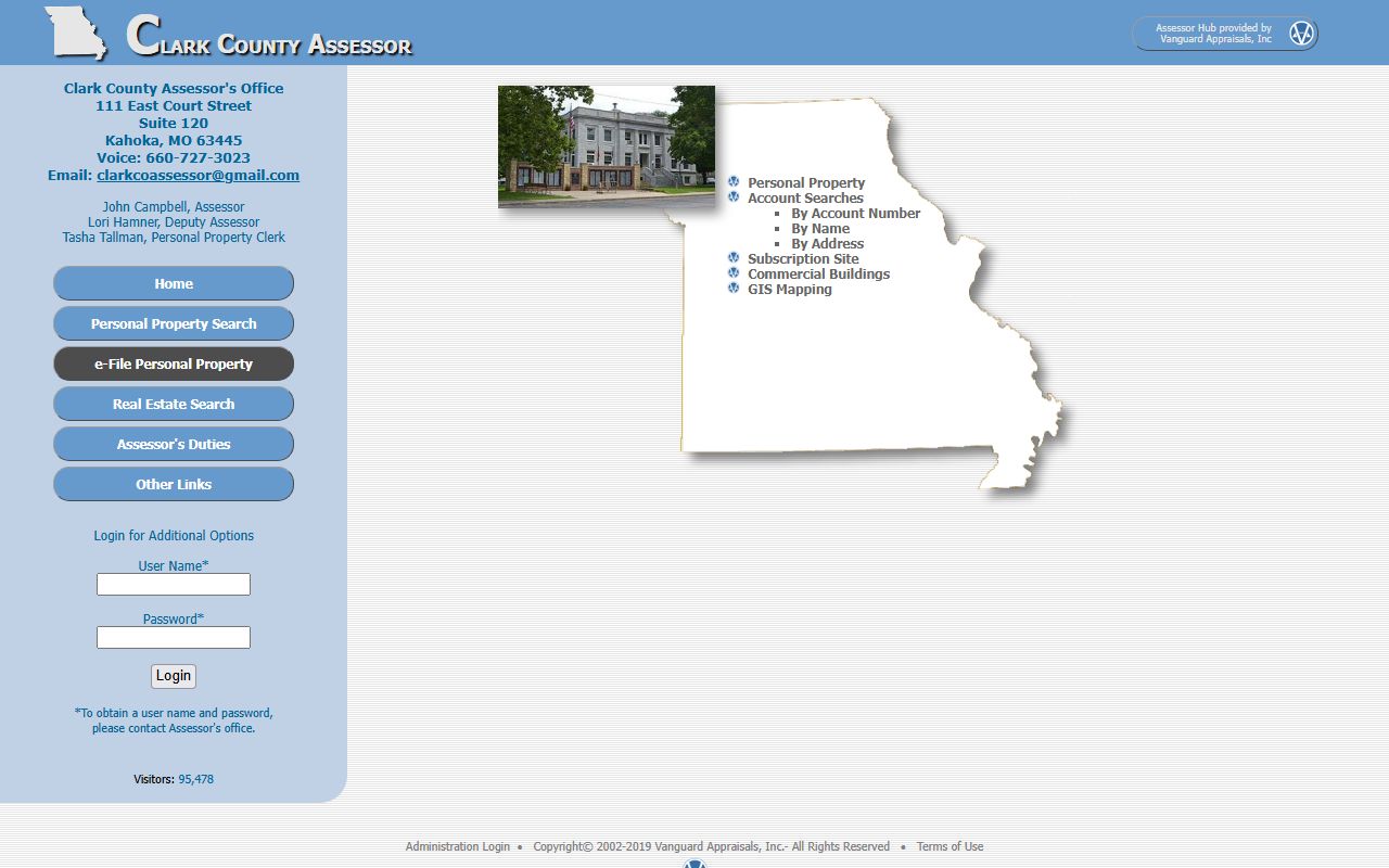 Clark County assessor property tax records portal