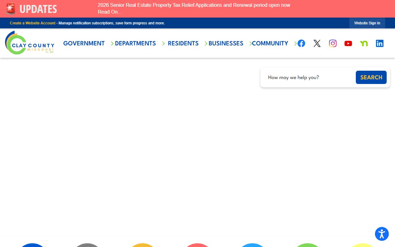 Clay County Missouri official website property tax records