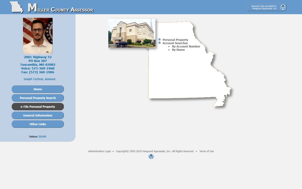 Miller County assessor portal for property tax records