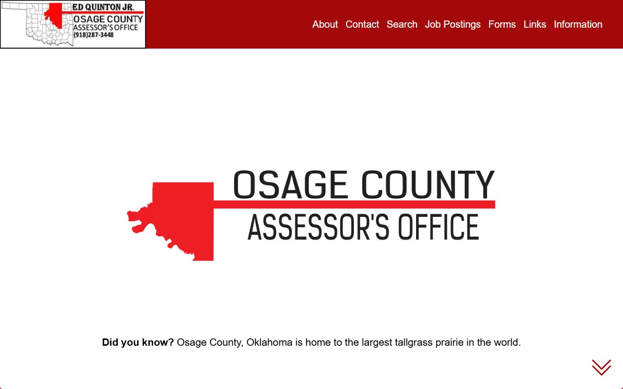 Osage County Assessor data resource for property tax records