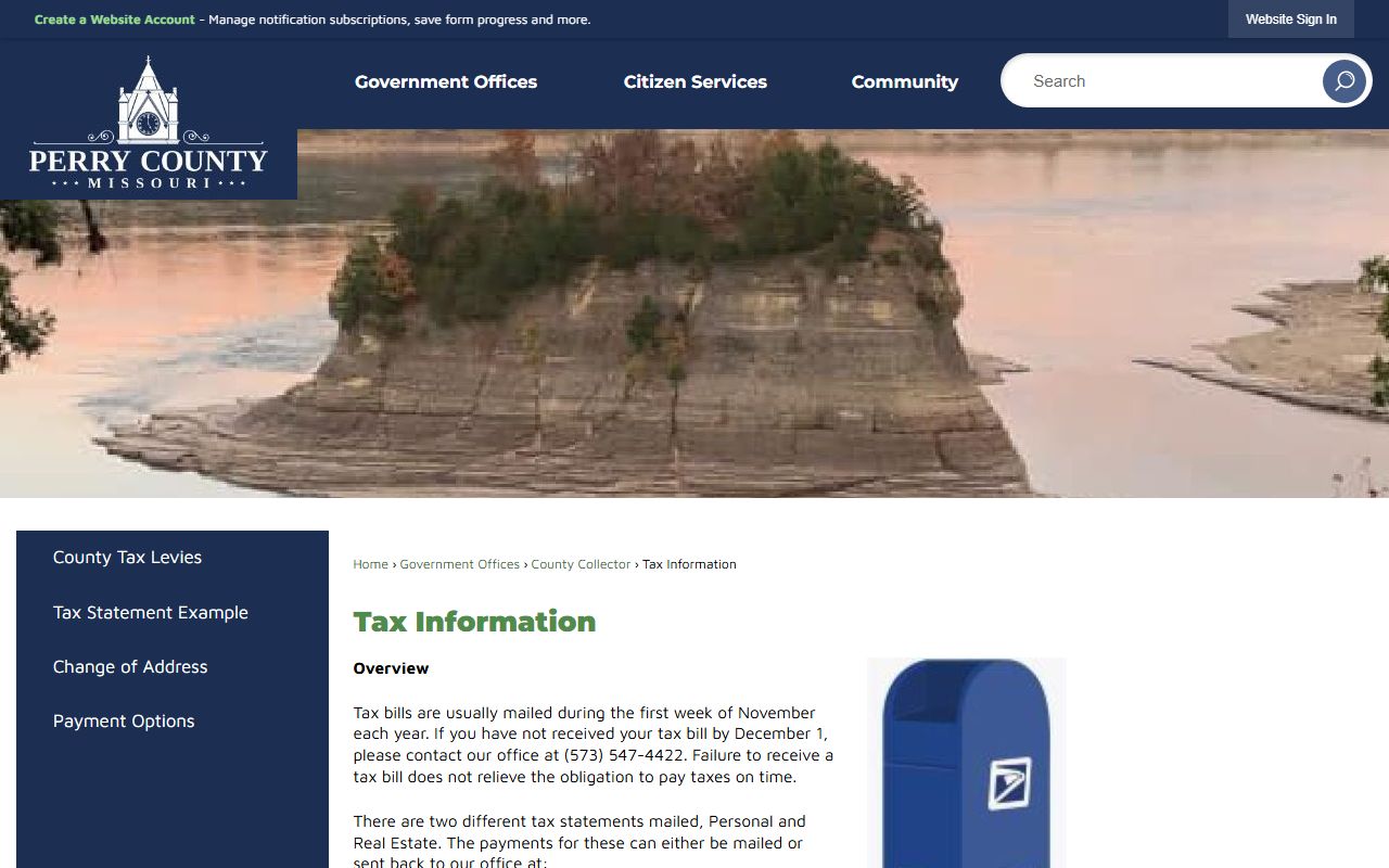 Perry County tax information property tax records