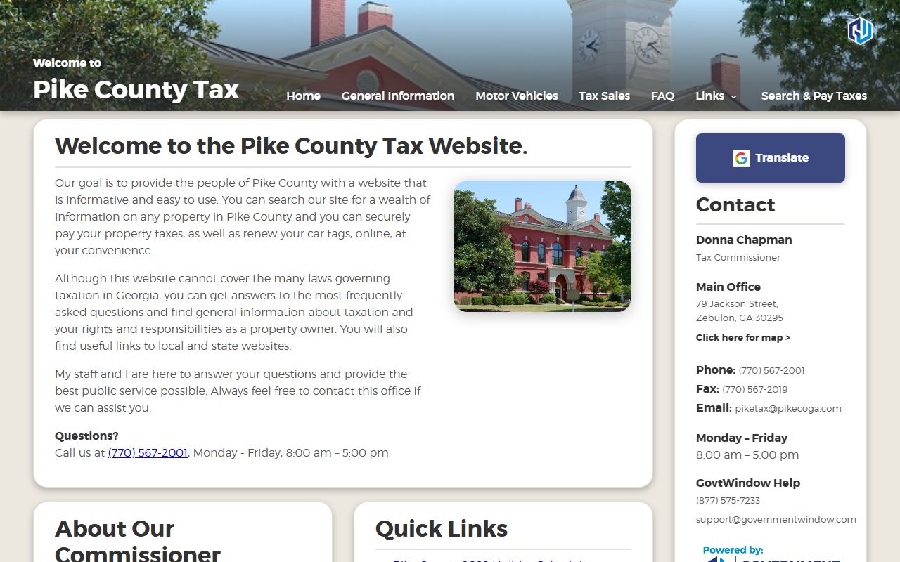 Pike County Tax Payment portal property tax records