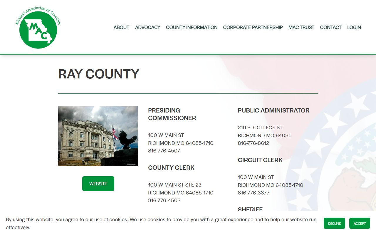 Ray County property tax records county directory