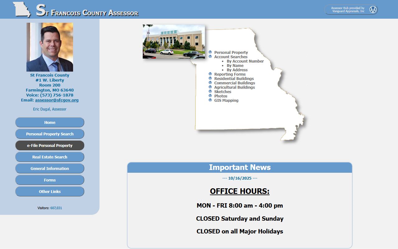 St. Francois County assessor property tax records portal