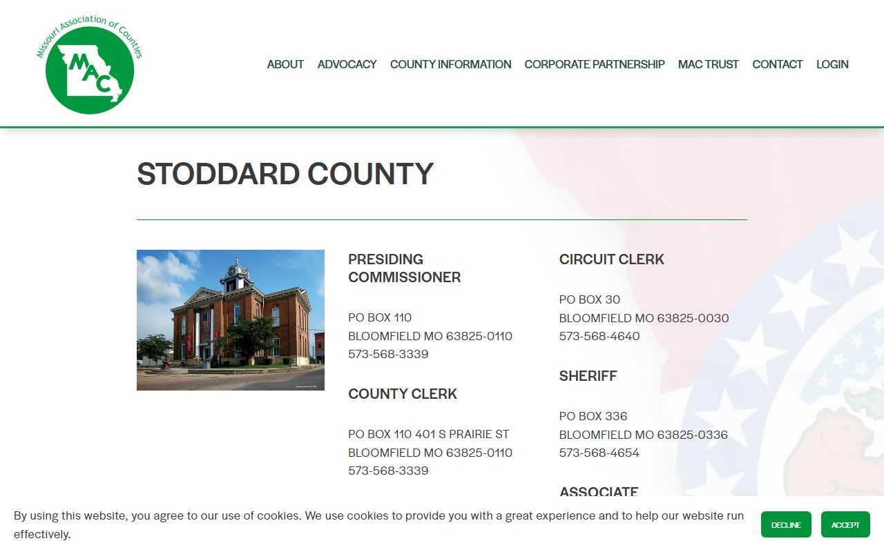Stoddard County Missouri property tax records directory