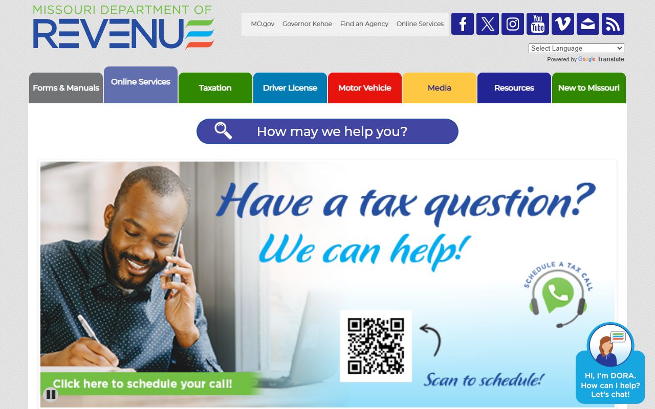 Missouri Department of Revenue property tax credit program